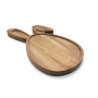 Plank Paashaas beuken 30x17 cm